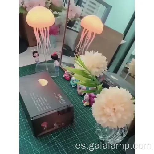 Lámpara de luz nocturna de medusas USB moderna